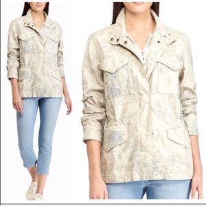 Chaps Vintage Floral Utility Jacket Sz L